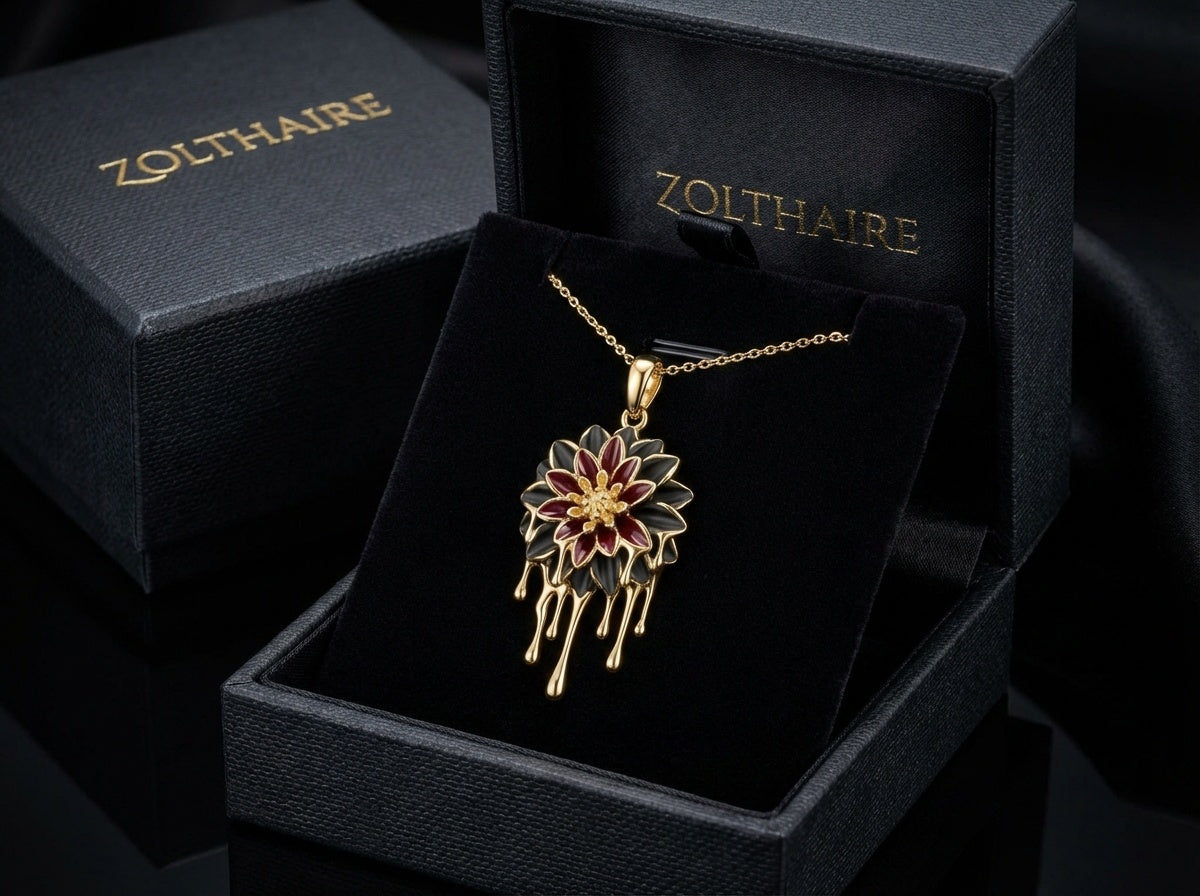 CRYMSA DAHLIA NECKLACE - Kintsugi Style