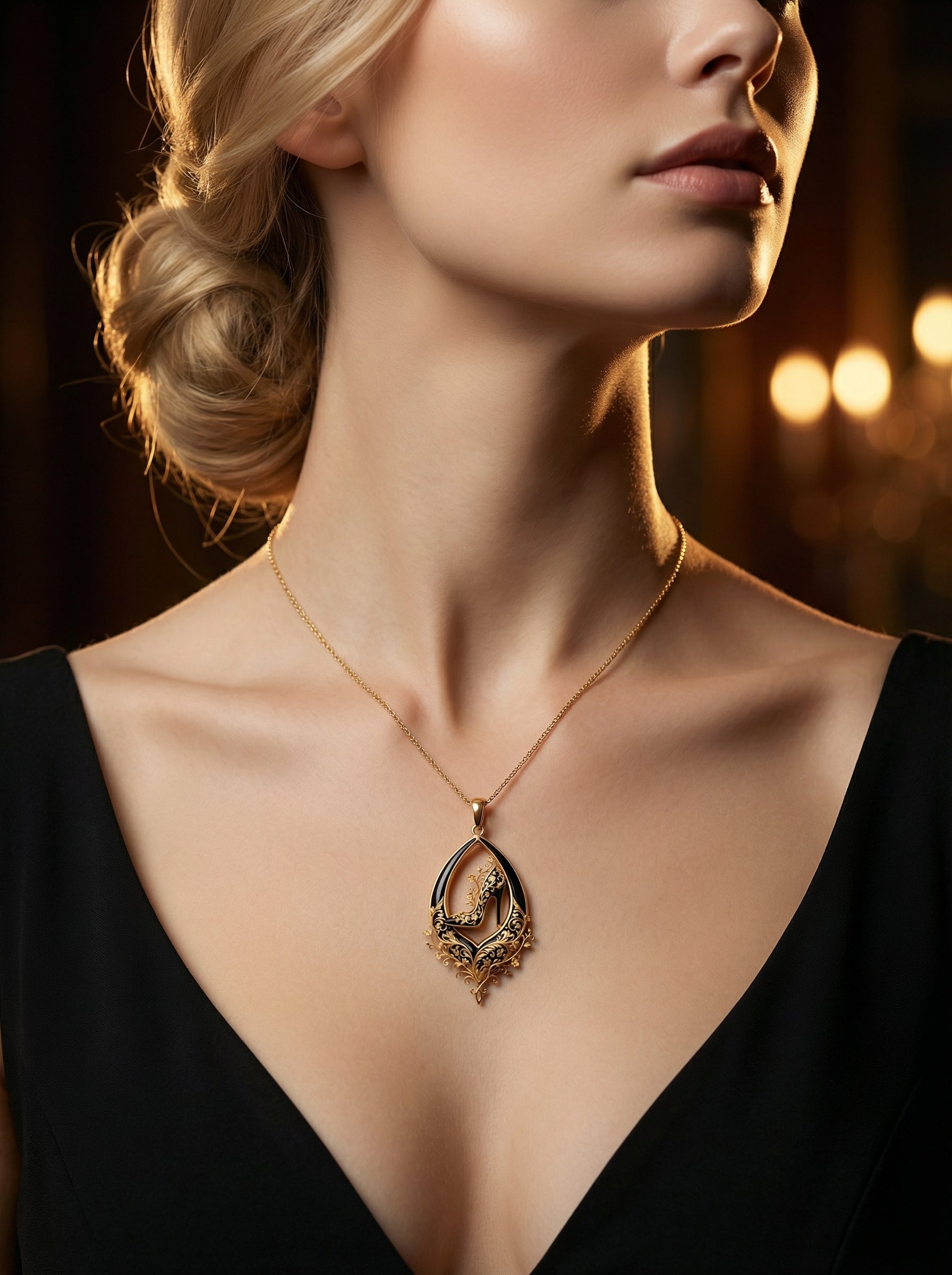 Velvet Ascent Pendant Necklace