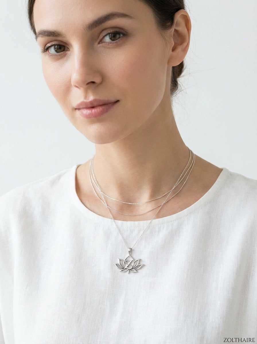 ZOLTHAIRE Lotus Emblem Necklace