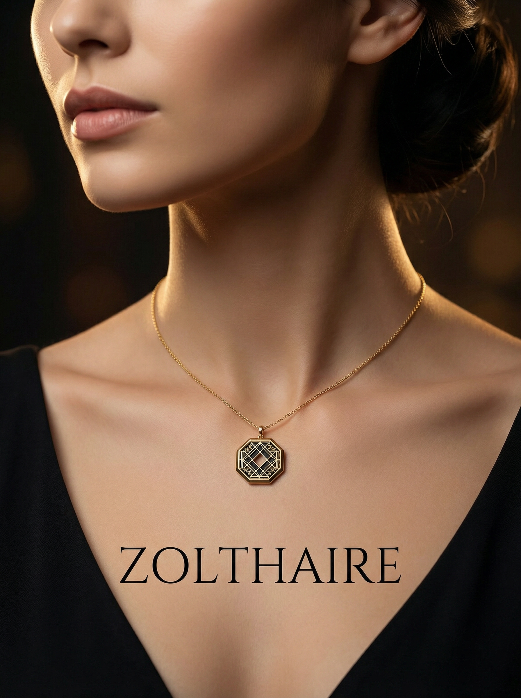 VEIL OF STRUCTURE Pendant - Symbolic Meaningful Pendant - Geometric Elegance