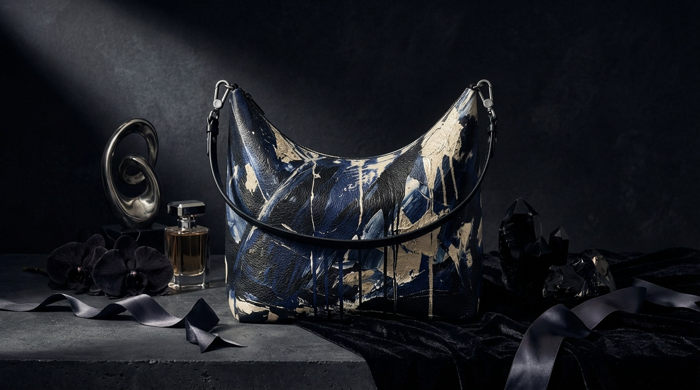 Zolthaire Silk on Moonlit Shadows Square Shoulder Bag