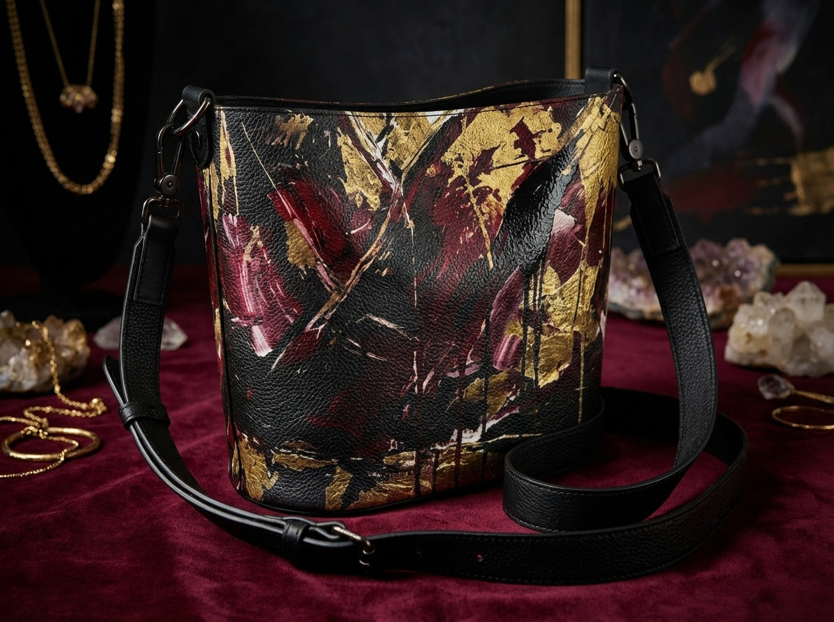 ZOLTHAIRE CRYMSA Leather Bucket Tote