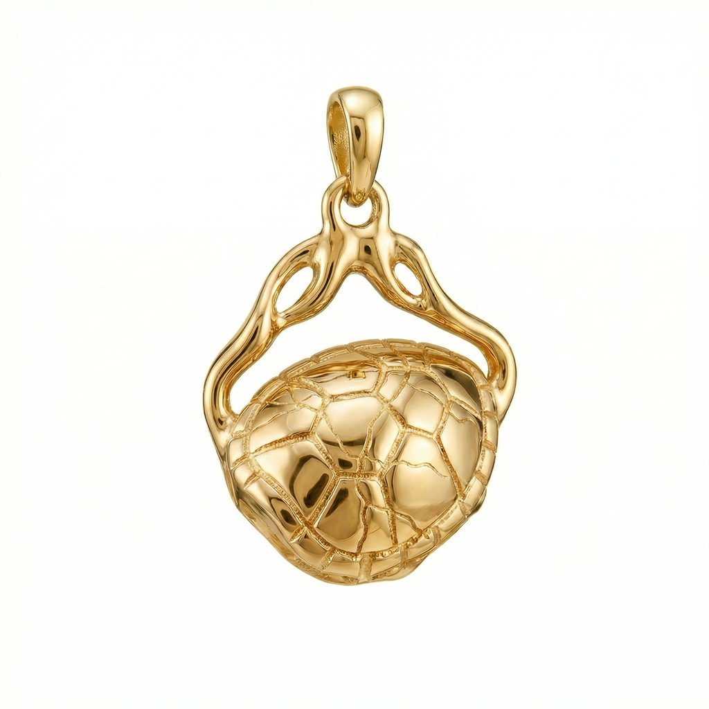 Rose Gold Turtle Shell Heart Pendant Necklace – Symbolic Luxury Jewelry | Zolthaire