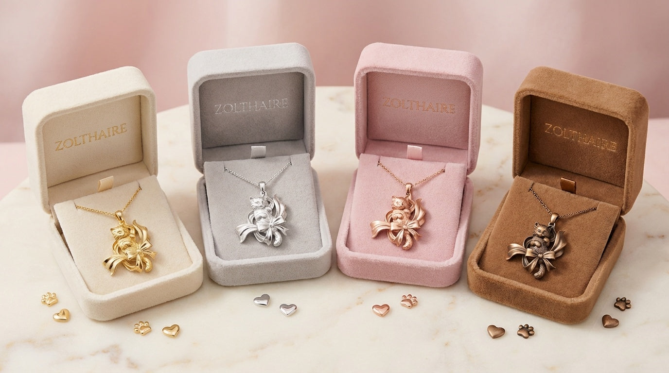 Silk-Wrapped Kitten Pendant