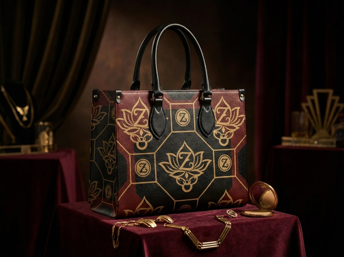 SIGNATURE ZOLTHAIRE CRYMSA Leather Shopper Tote Bag