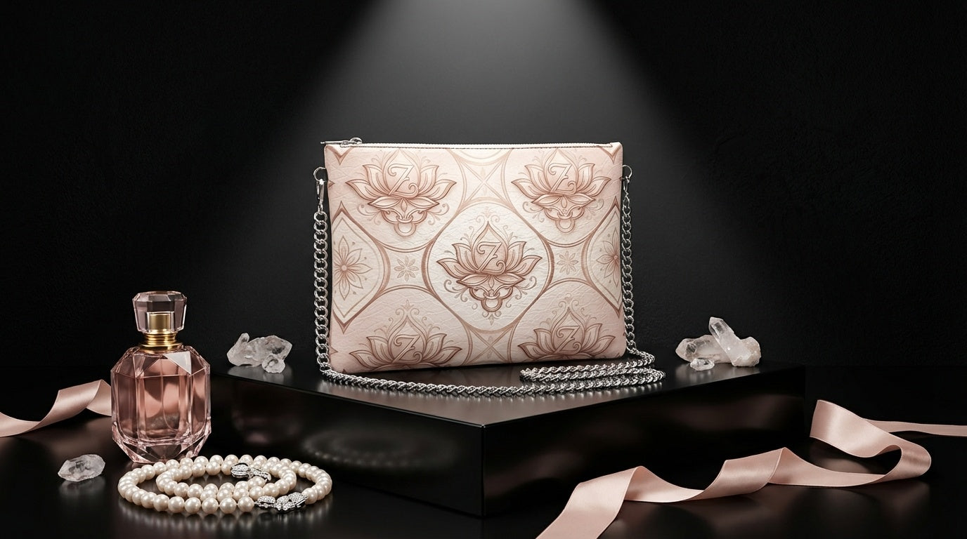 Zolthaire Emblem Blush Pink Spring Crossbody Bag