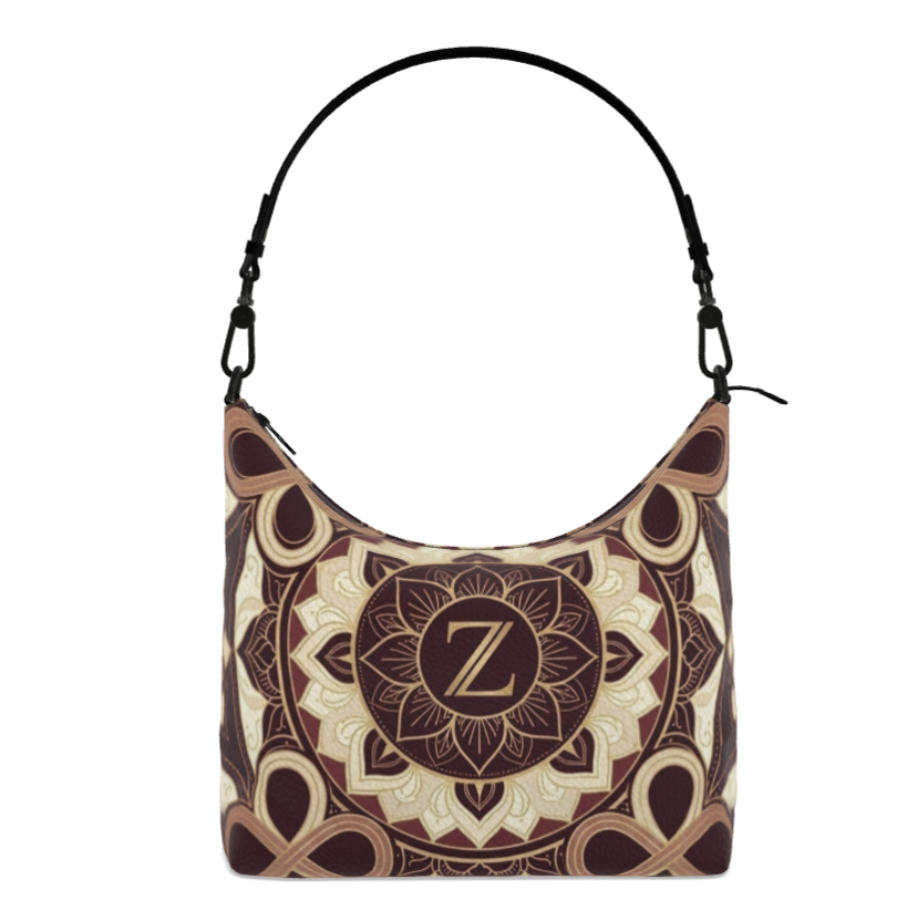 ZOLTHAIRE BURNT EMBER SQUARE SHOULDER BAG