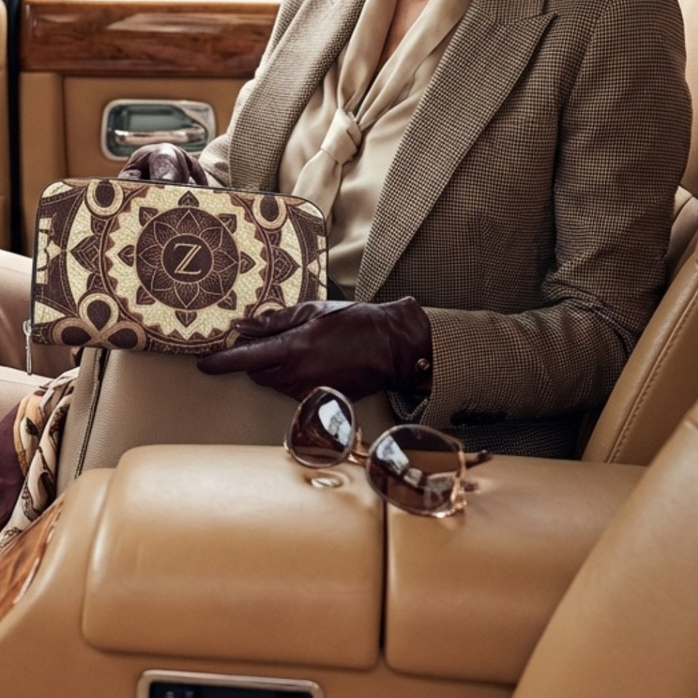 Zolthaire Burnt Ember Zip Wallet