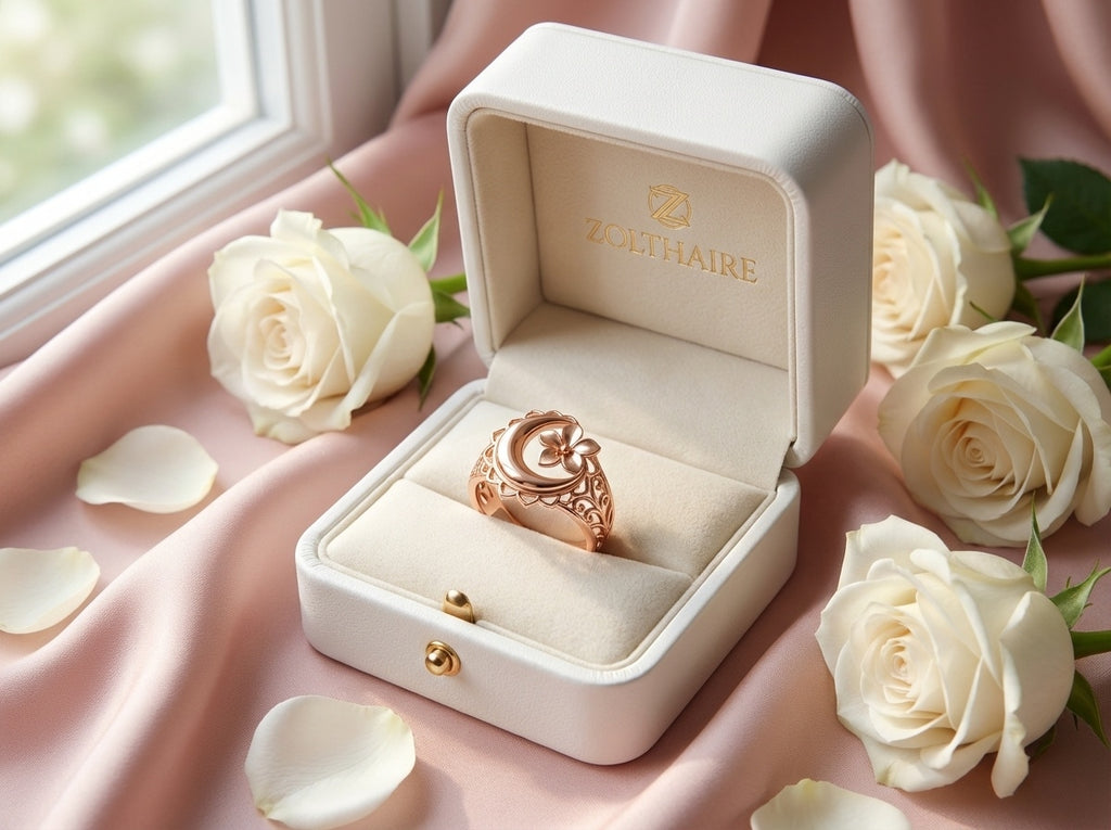 CHANDRA BLOOMING MOON RING