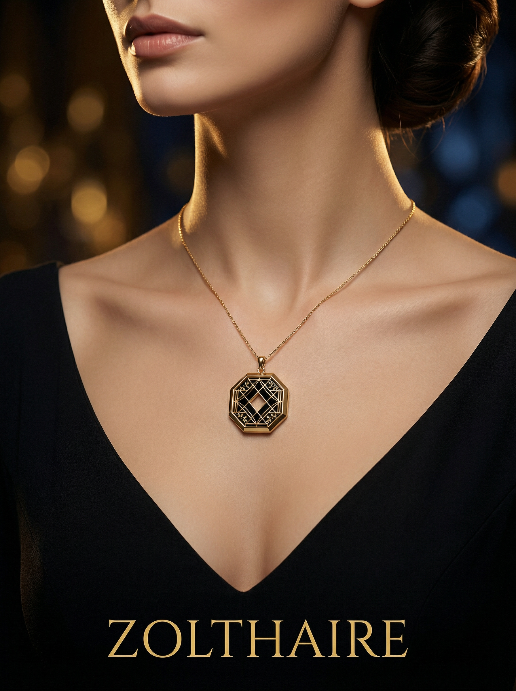 VEIL OF STRUCTURE Pendant - Symbolic Meaningful Pendant - Geometric Elegance