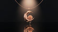 Dahlia Crescent Pendant Necklace — Affordable Luxury Edition
