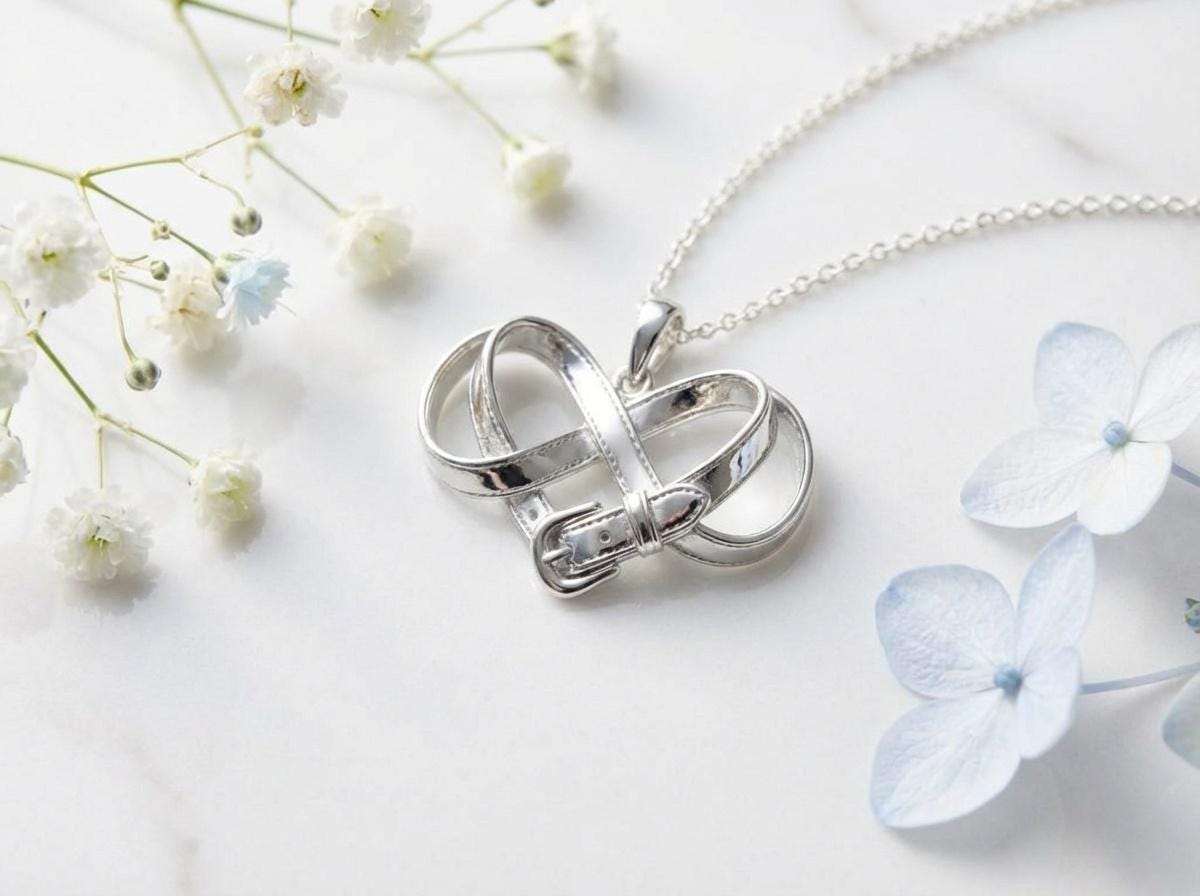 Infinity Belt Pendant Necklace Infinity Necklace • Symbolic Jewelry • Meaningful Gift
