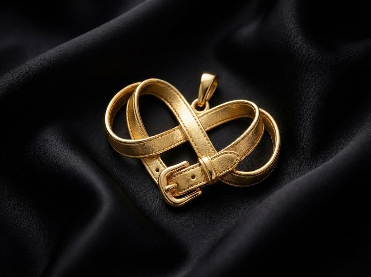 Infinity Belt Pendant Necklace Infinity Necklace • Symbolic Jewelry • Meaningful Gift