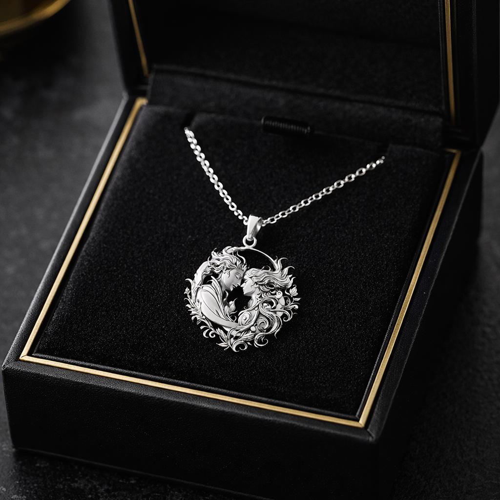 Eternal Union Pendant Necklace – Romantic Couple Medallion in Gold, Silver, or Rose Gold Yin Yang Pendant Inspiration