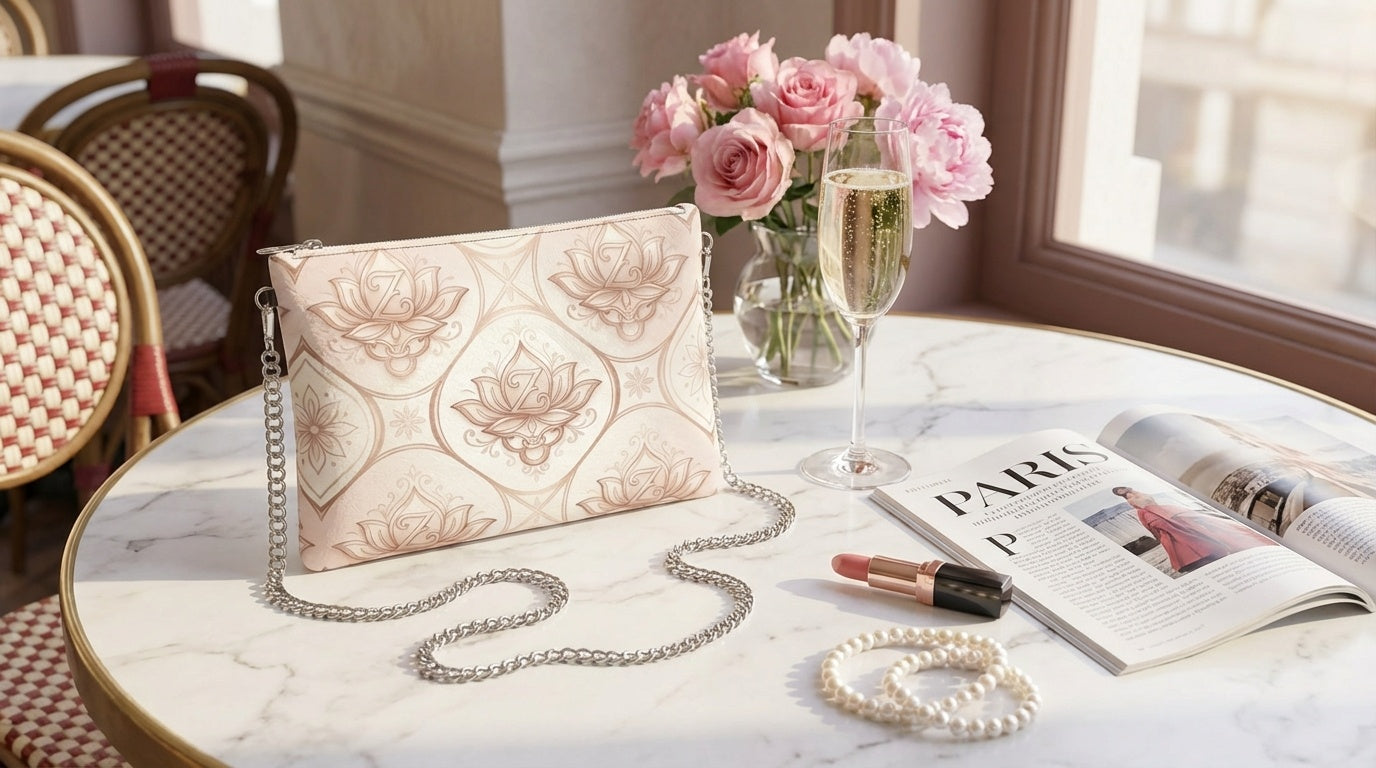 Zolthaire Emblem Blush Pink Spring Crossbody Bag