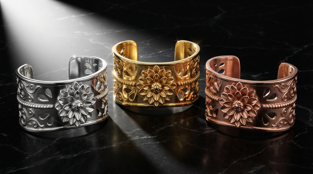 Dahlia Radiance Cuff by Zolthaire