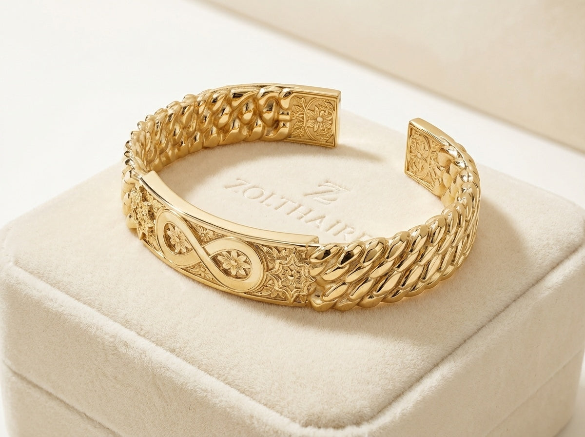 Infinity Open Cuff Bracelet