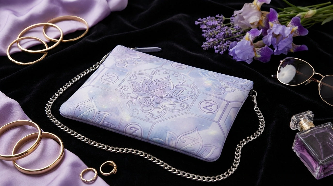 ZOLTHAIRE Emblem Luxury Lilac Crossbody Bag