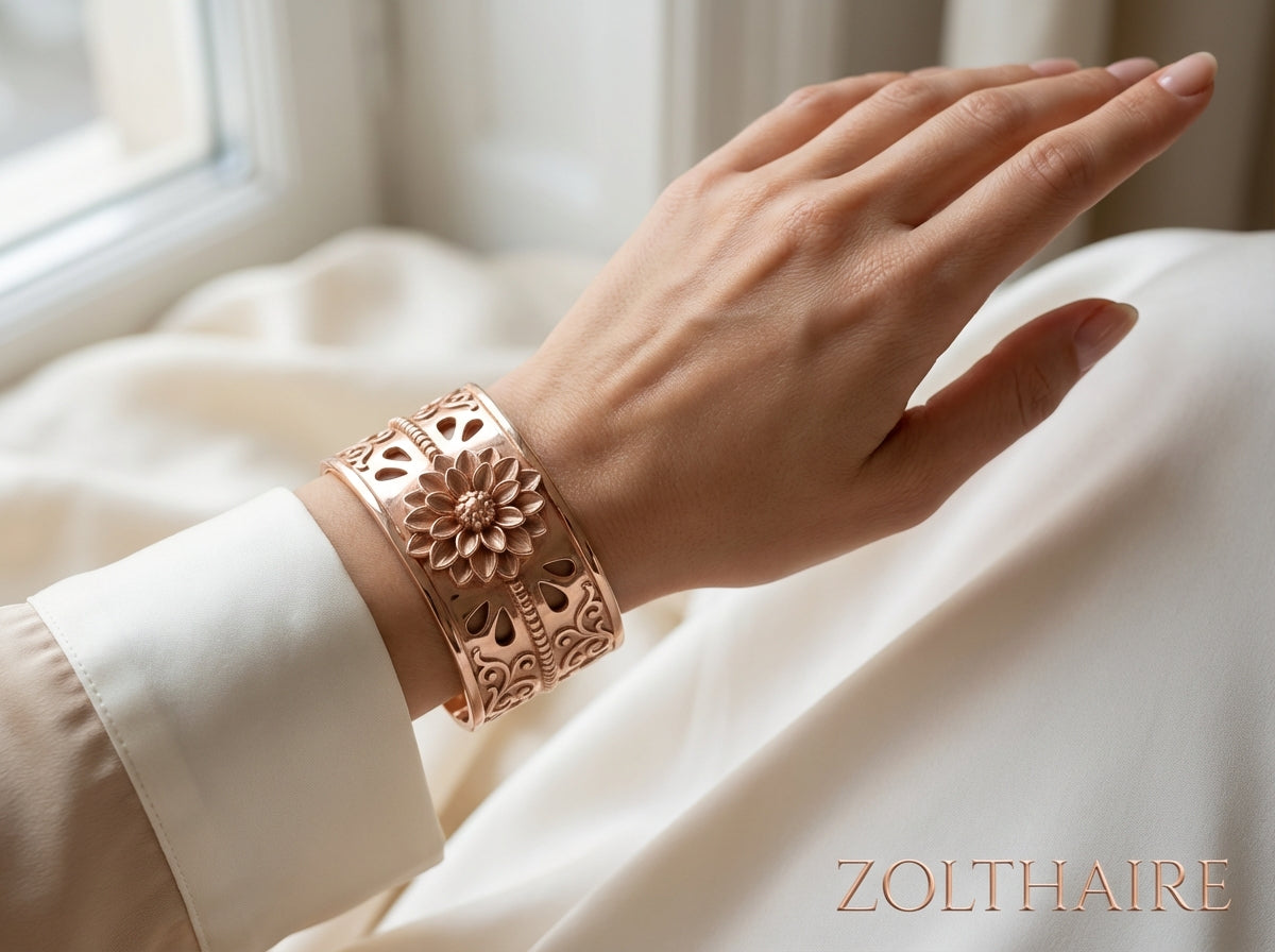 Dahlia Radiance Cuff by Zolthaire