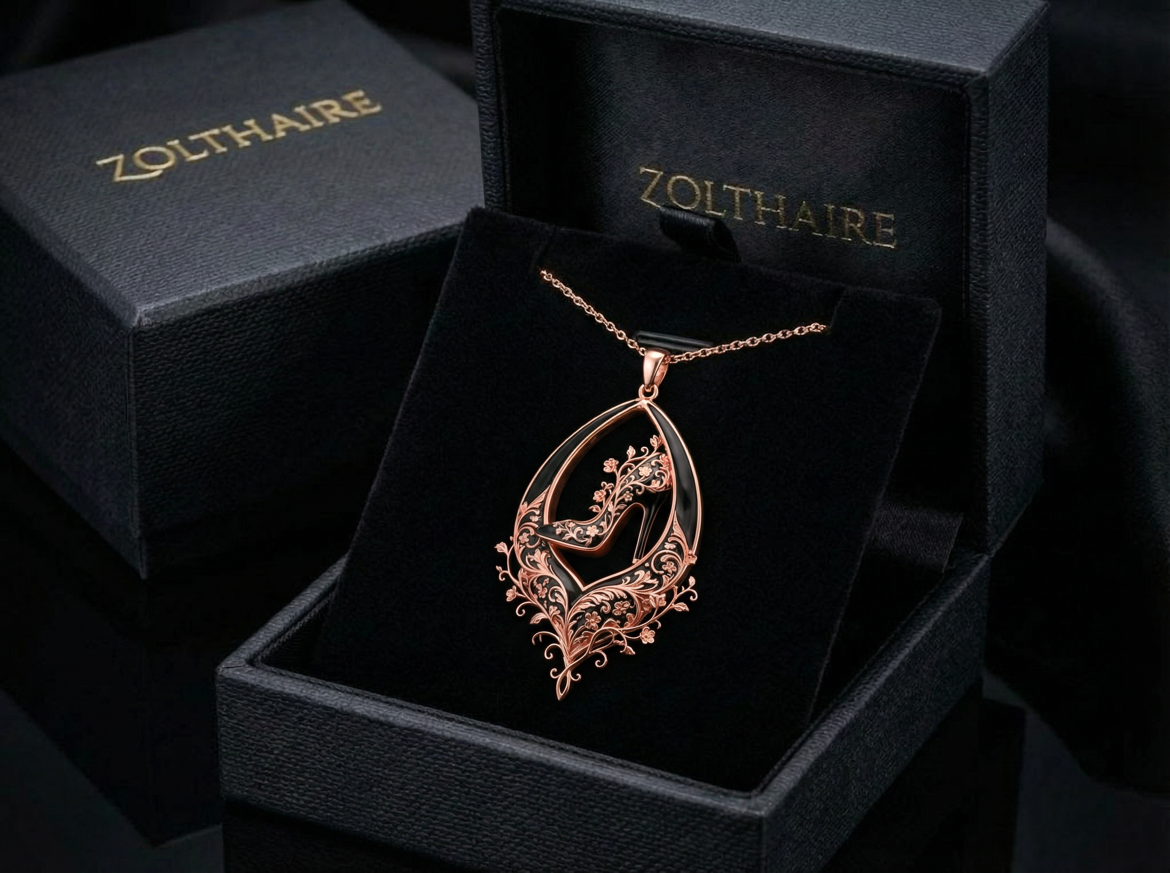 Velvet Ascent Pendant Necklace